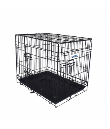 Pado Double Door Dog Crate with Mesh Floor, 123x76x83cm